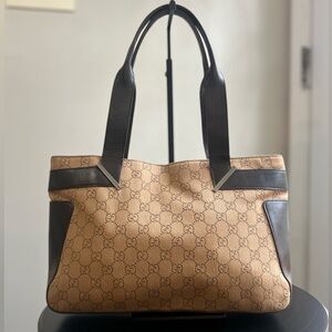 Gucci  Vintage GG Canvas Shoulder Bag MAKE OFFER